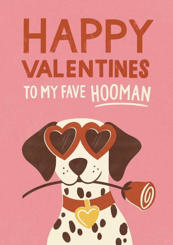 Cute Dog Valentine's Day Card - From the Dog | thortful
