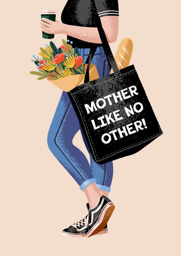 Cute and Pretty Mother's Day Card - Mother Like No Other created by Folio | Ian Owen