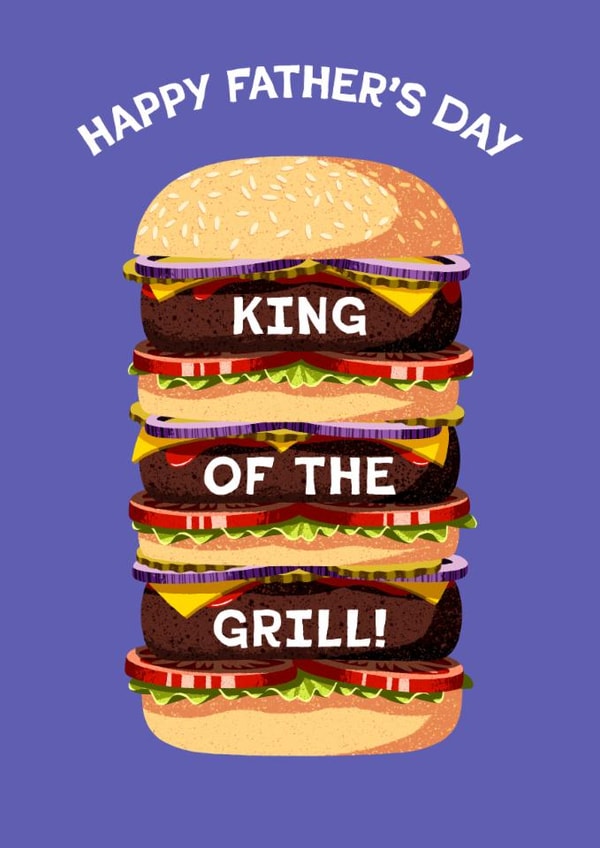 Classic Father's Day Card - King of the Grill! created by Folio | Ian Owen