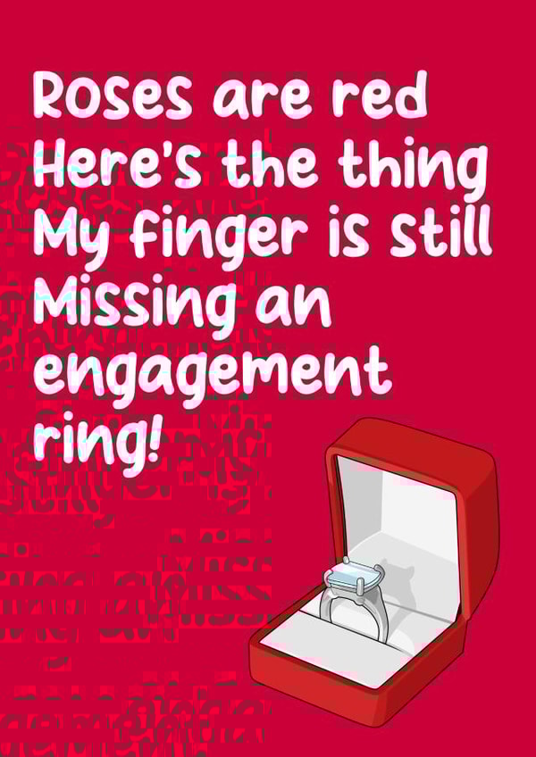 Cheeky Valentine's Day card - for him - Propose created by Filthy Sentiments