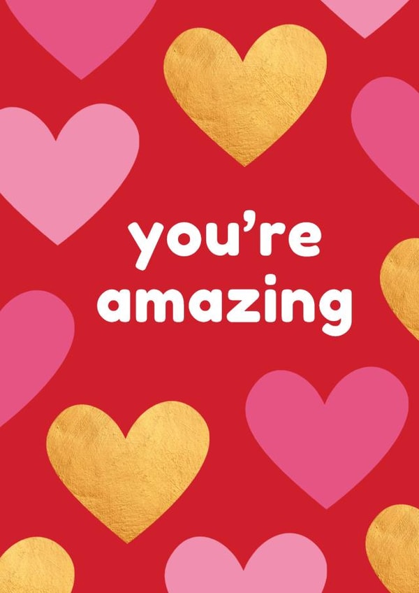 Sweet heart card for someone amazing. created by Louise Parr Studio