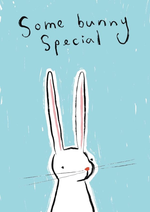 Punny Easter Card - Some Bunny Special created by Genevieve Aspinall