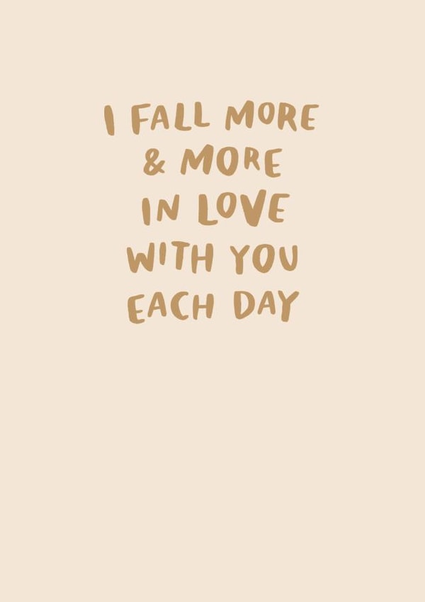 Heartfelt Valentine's Day Card - I fall more and more in love with you each day created by Raspberry Blossom