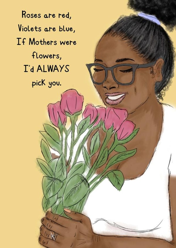 Adorable Mother's Day Card For That Special Mother Figure. I'd Always Pick You! created by KitsCH Noir