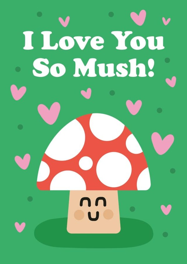 I love you so mush - Valentines Card created by Studio Boketto