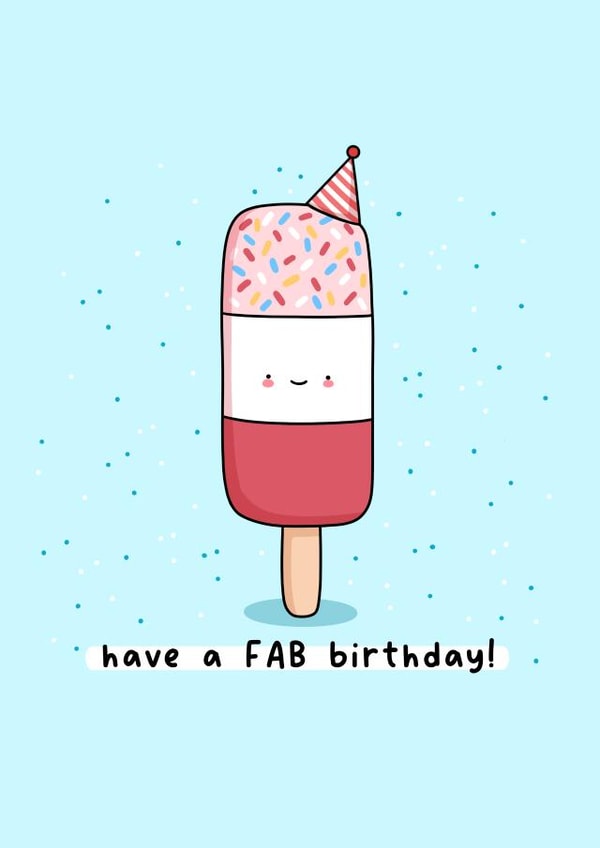 Cute birthday card - have a Fab Birthday created by Rosalie Perl