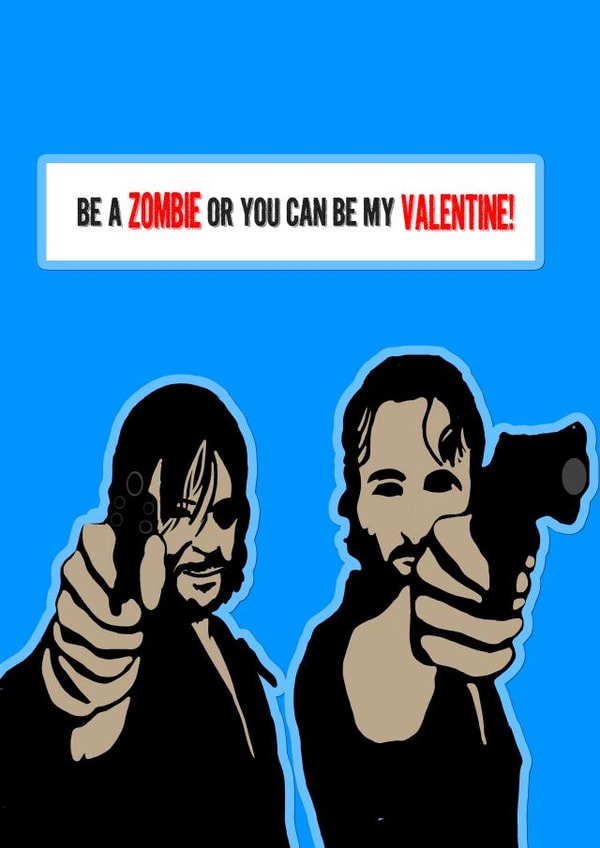 Coolest Valentine Card for you loved ones - Walking Dead Theme created by Florinda Thomas