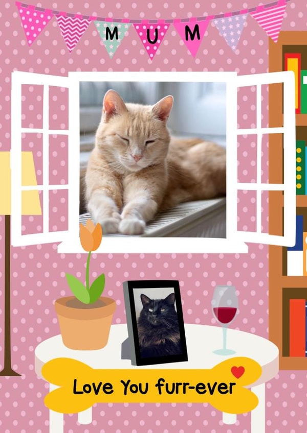 Cute Photo Card - From the Cat - Cat Mum created by Kerrylovescards