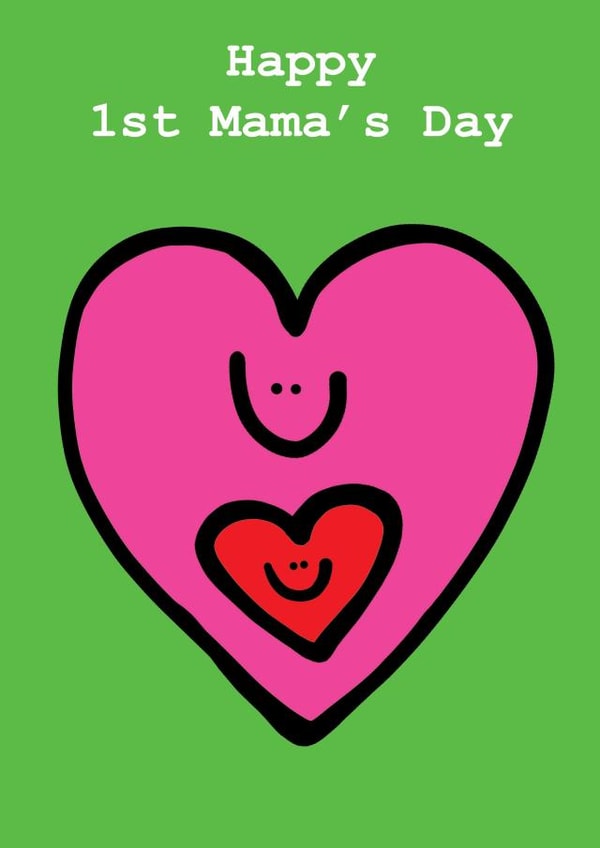 Cute Mother's Day Card - 1st Mother's Day - Pregnancy created by Peas-in-a-Pod