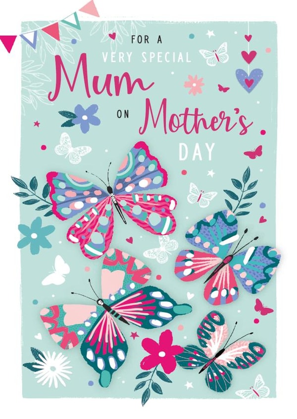 Classic Mother's Day Card - Butterflies created by IC&G