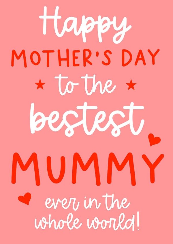 Cute Happy Mother's day Card - Mummy created by Word Up Creative