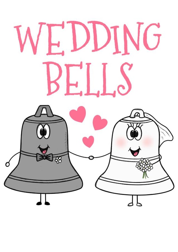 Wedding Bells - Cute Wedding Or Engagement Card created by Doodle Rob