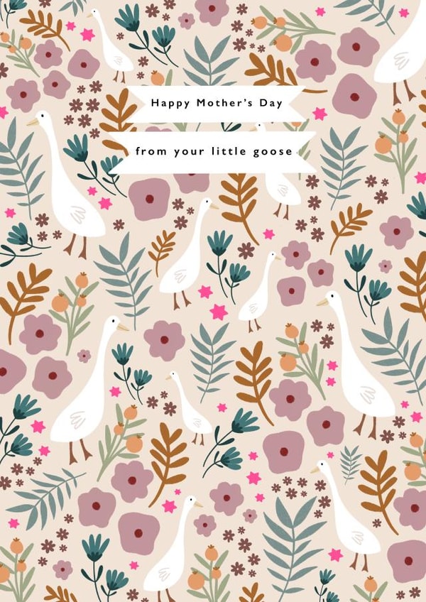Cute Mother's Day Card- from your little goose created by Printed Picnic