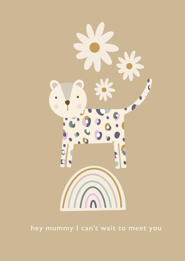 Mother's Day card- soon to be a mother- from bump created by Printed Picnic