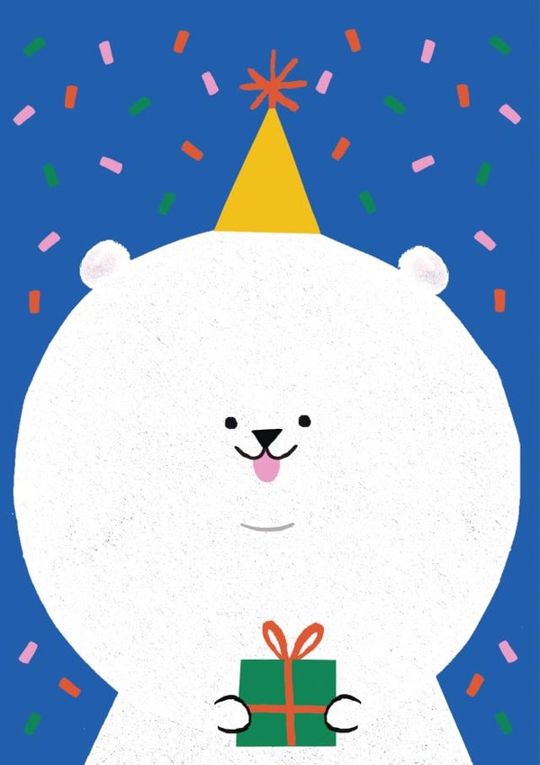 Cute Celebration Card - Bichon Frisé Birthday Dog created by SNIP SNIP HOORAY!