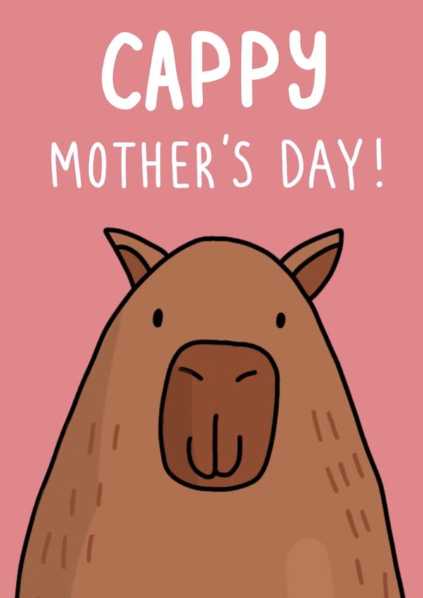 Cute Card for Mother's Day - Cappy Mother's Day Pun created by Pen and Puns 