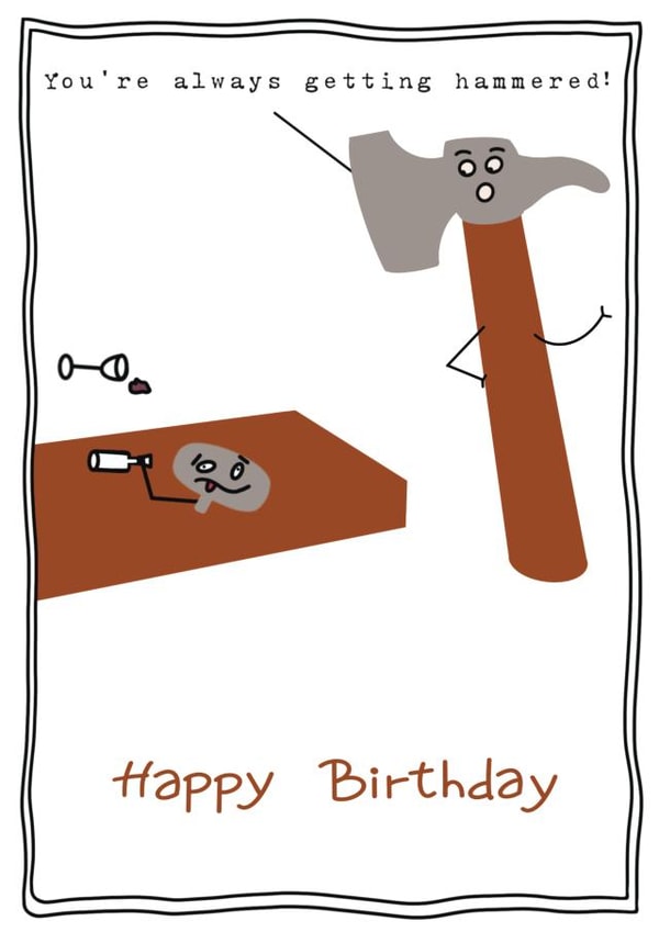 Funny Birthday Card For Friends! created by Catherine Bancroft