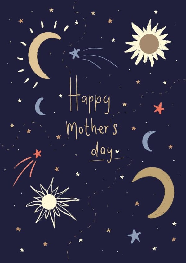 Pretty Mother's Day Card - Starry sky created by AP Designs