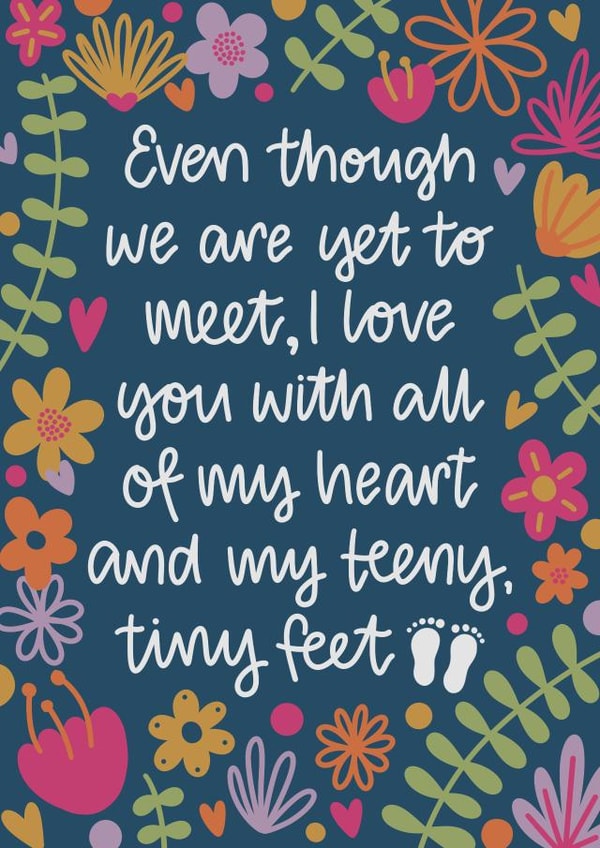 Heartfelt Mothers Day Card - for Mum to be created by Nurture and Cheer