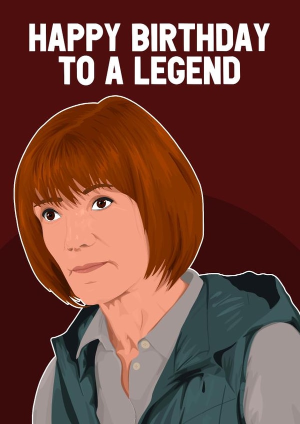 Funny Birthday Card - The Traitors Diane created by Pink + Pip