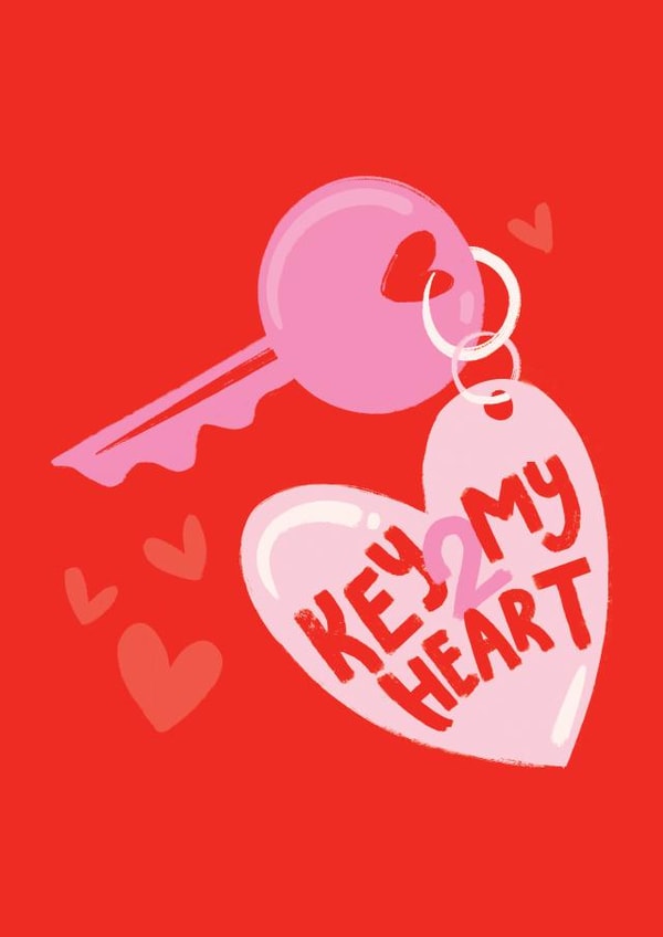 Sweet Valentine's Card for Beloved - Playful Romance - Key 2 My Heart created by Michelle Hird