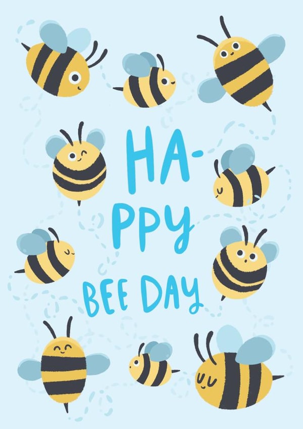 Cute Bee inspired birthday card created by Michelle Hird