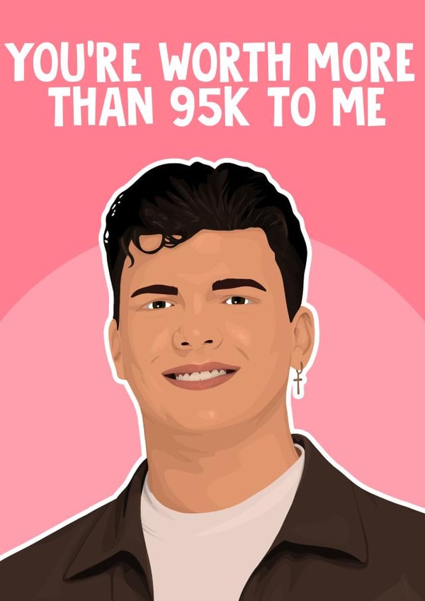 Funny Birthday/Valentine's Day Card - The Traitors - Harry created by Pink + Pip