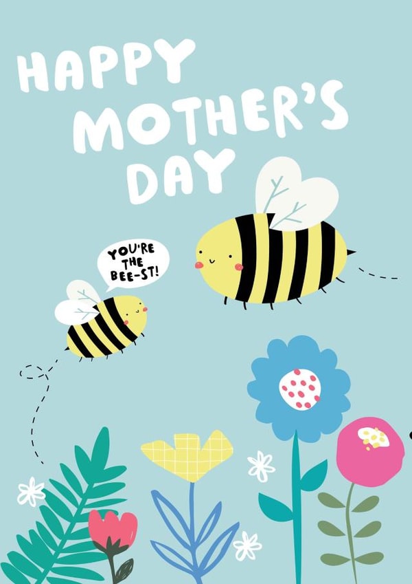 Happy Mother's Day Card - You're the BEE-ST! created by Jessica Eyre