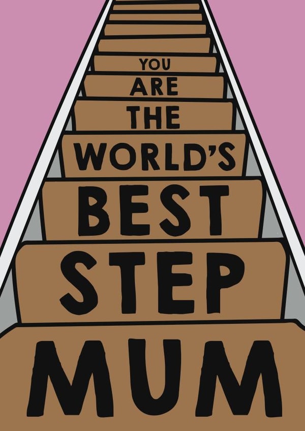 Stairs Mother's Day Card - For Step mum created by Designer By Lockdown