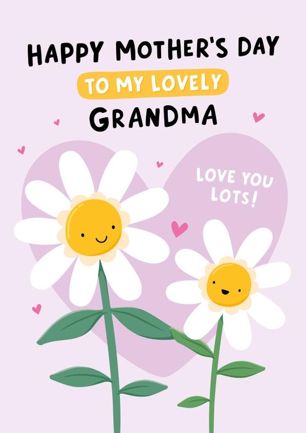 My Lovely Grandma Mother's Day Card - Happy Daisies created by Macie Dot Doodles
