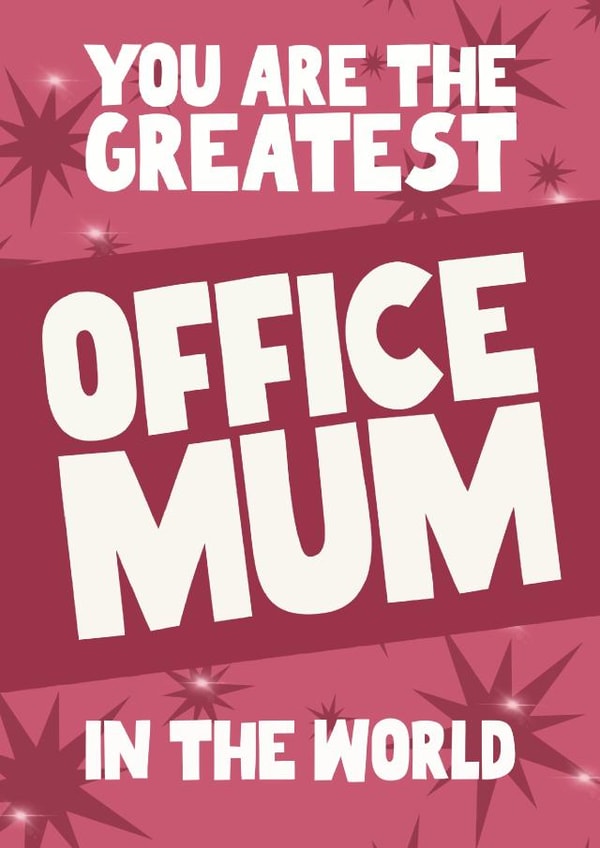 Fun Mother's Day card - office Mum - Colleague created by Pickled Prints