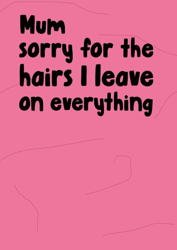 Dog Hairs - Doggo Mum card - From the Dog created by Pickled Prints