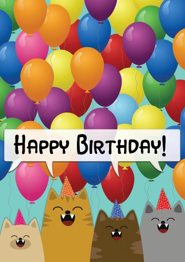 Singing Birthday Cats created by Cheryl Wilson