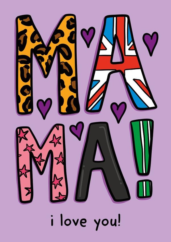 Spice Girls Mothers Day Card | Card for Mum | Card for Mama created by TeePee Creations