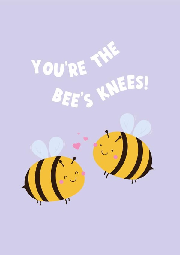 You're The Bees Knees - Cute Anniversary Card created by Amy Cole