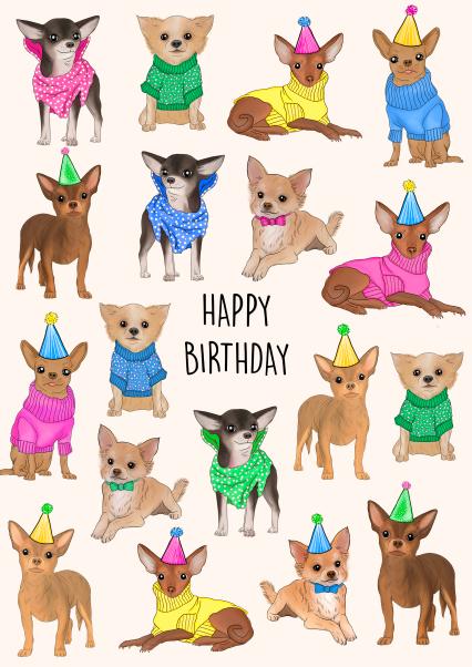 Cute Chihuahua Birthday Card | thortful