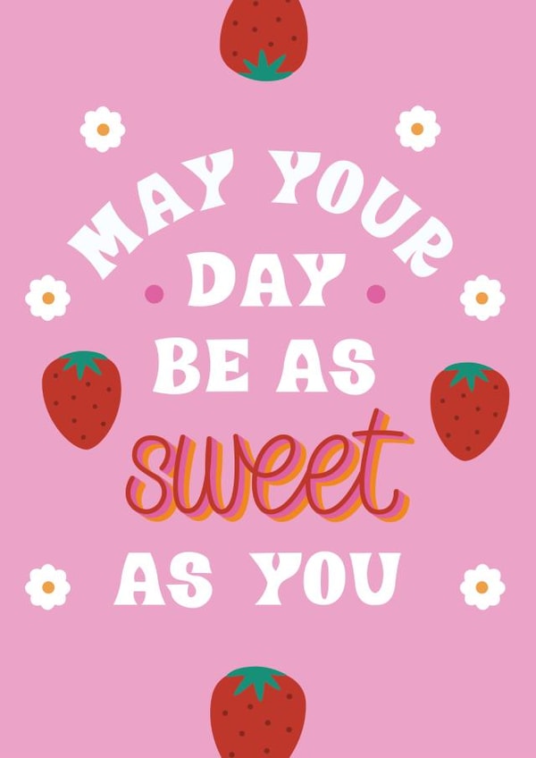 Cute fruity Valentine's Day card for your significant other created by Letters by Amy