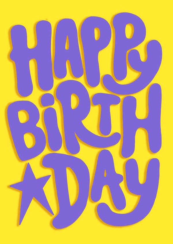 Colourful bold Happy Birthday Card created by Brand13