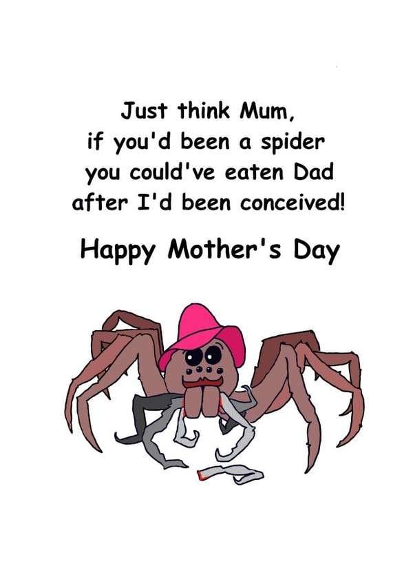 Funny Mother's Day Card - Revenge on Dad created by Dicky Dunn