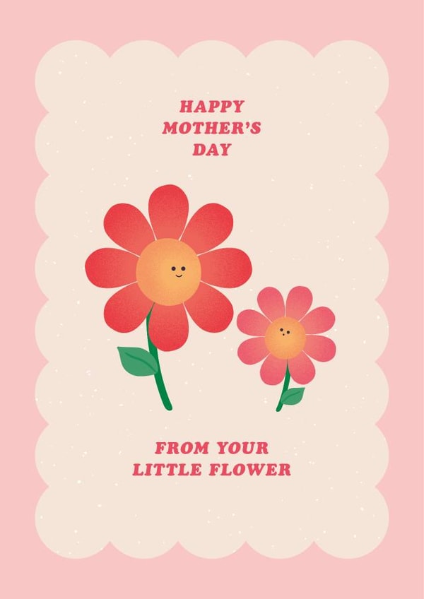 Cute Mother’s Day Card - Little Flower created by Pig + Plums