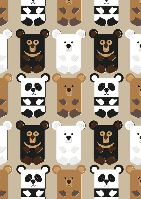 Cute bear card for all occasions. created by Charlotte Jay