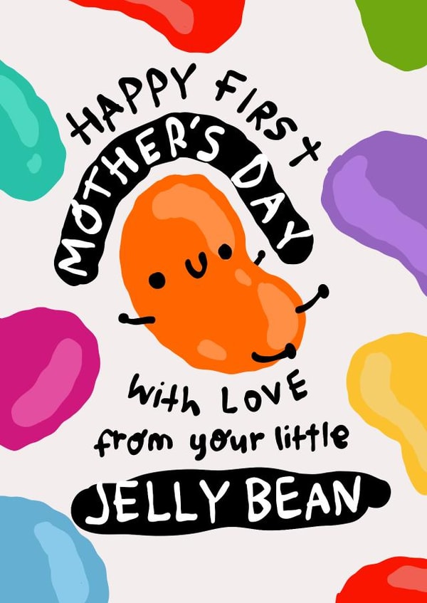Cute Mother's Day Card - love from your Jelly Bean created by The Playful Indian