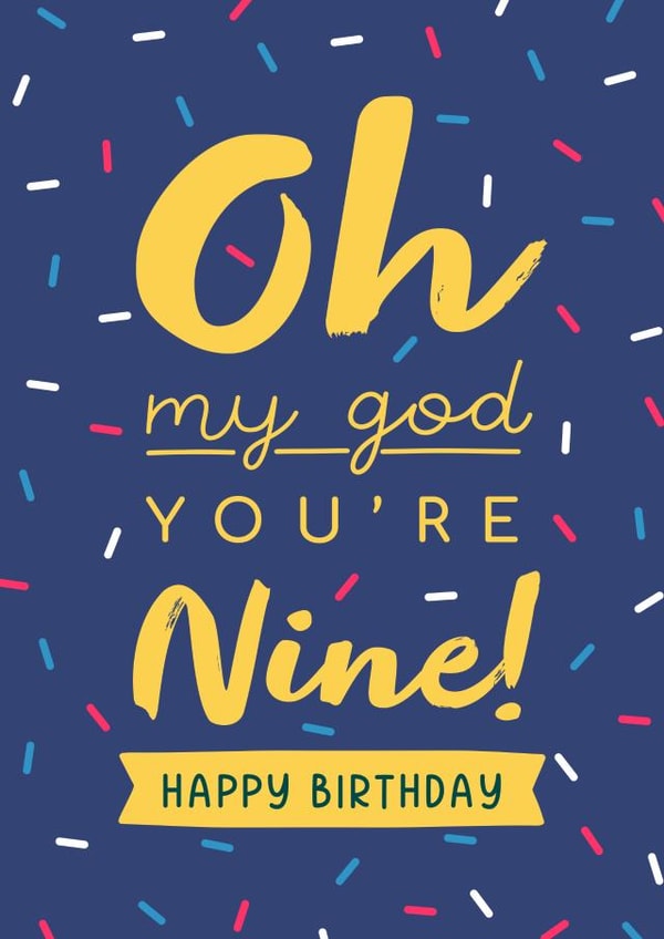 Fun Birthday card - for an 9 year old created by Evie Garnett Designs