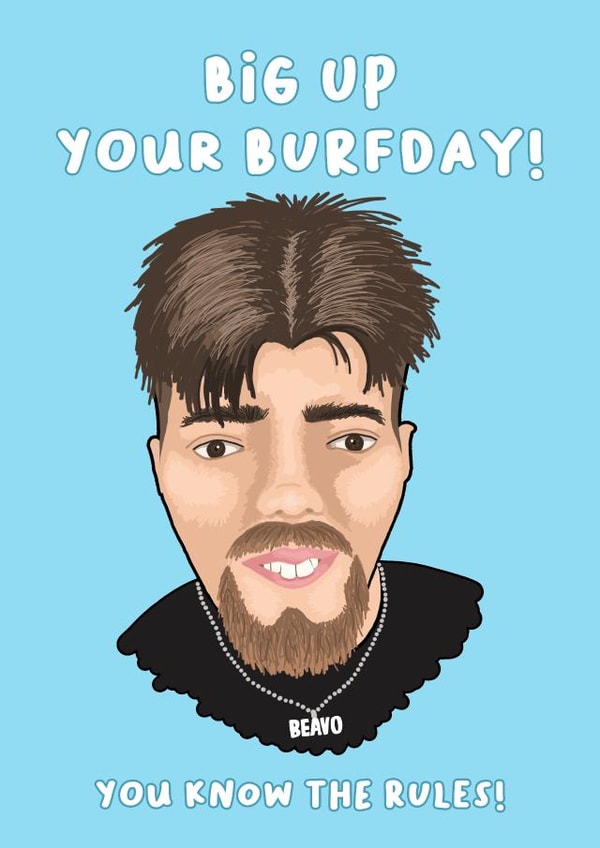 Funny Birthday Card - Beavo - You Know the Rules created by Back to the drawing board illustration