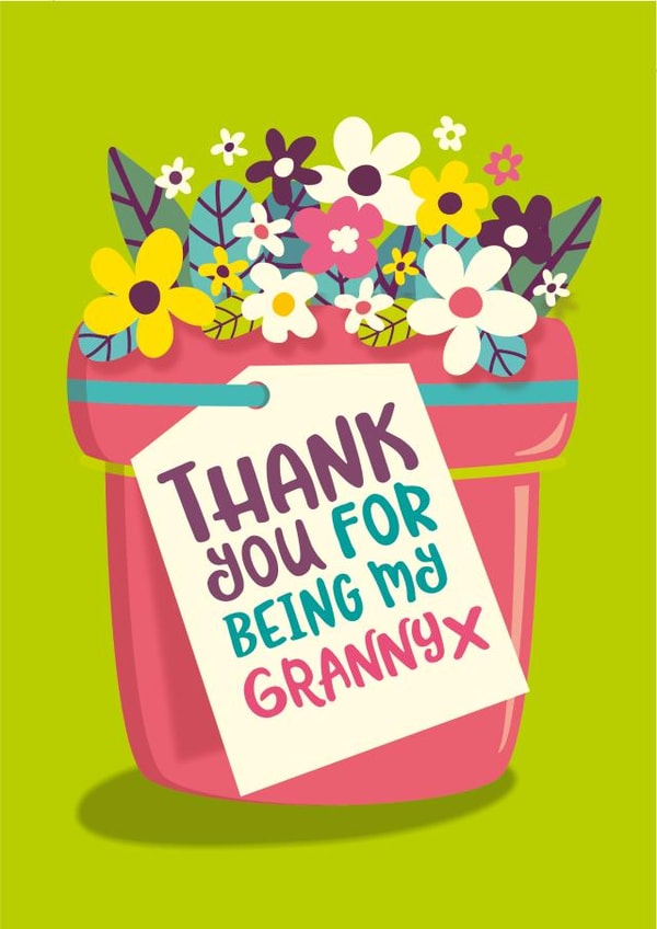 Heartfelt Mother’s Day Card - Thank you for being my Granny created by The Typecast Gallery