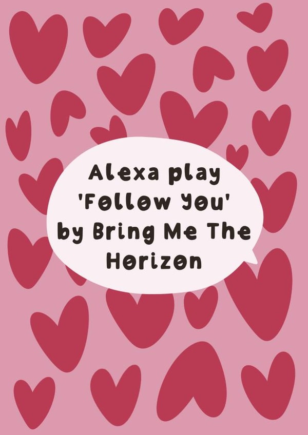 Cute Alternative Valentine’s Day card - Bring me the horizon created by Doodled By Anya