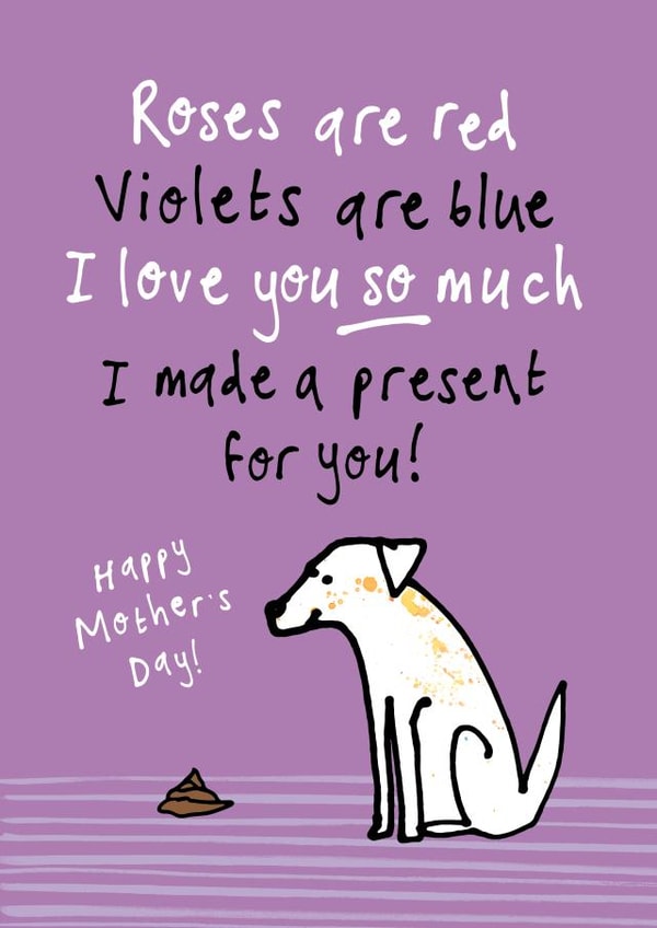Cute Mother's Day Card - Made a Present for You created by Bow & Bell