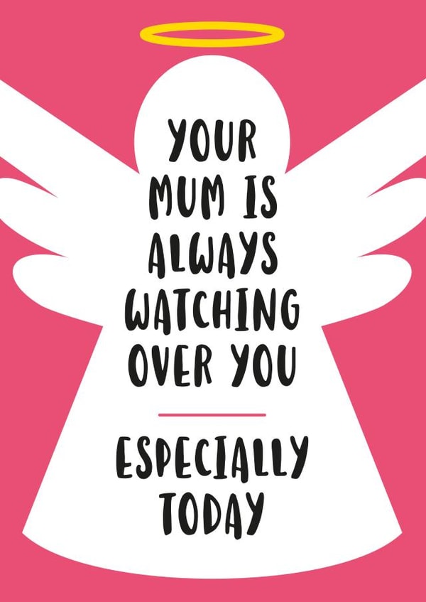 Bereavement Card - Sympathy - Angel Mum created by Cookie Design