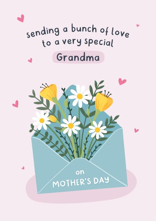 Heartfelt Mother's Day Card - Grandma - A Bunch of Love created by Fliss Muir