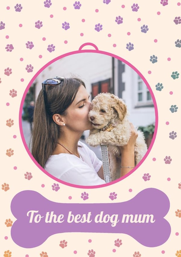 Cute Mother's Day Card - From the dog 1000 created by @tikkled.pink
